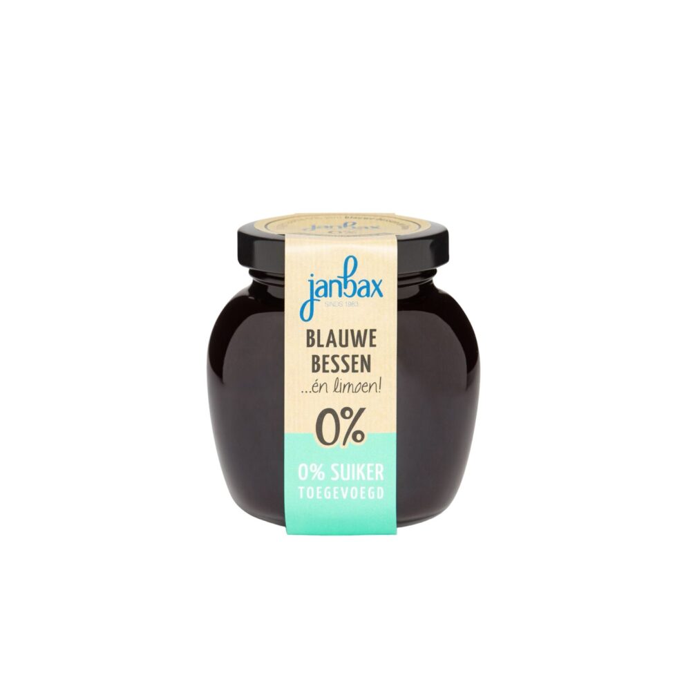 Blauwe bes / limoen jam zonder suiker Buitenhorst Vers & Smakelijk