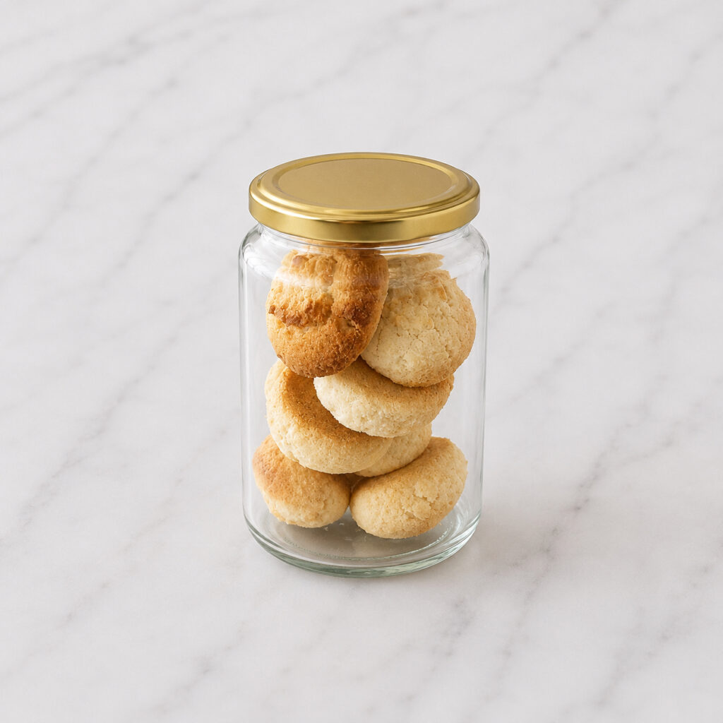 Bitterkoekjes in pot