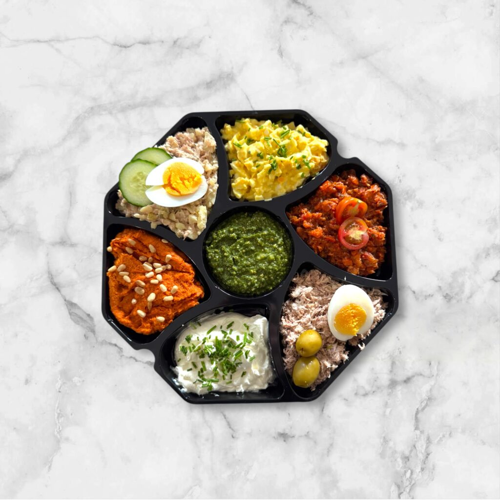 Luxe smeersels schaal met breekbrood